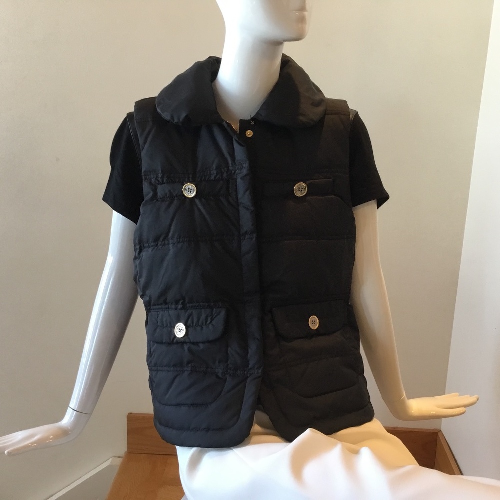 Juicy Couture Black puffer vest size XL ( 12 14 ) NWOT MINT!! Top jacket shirt